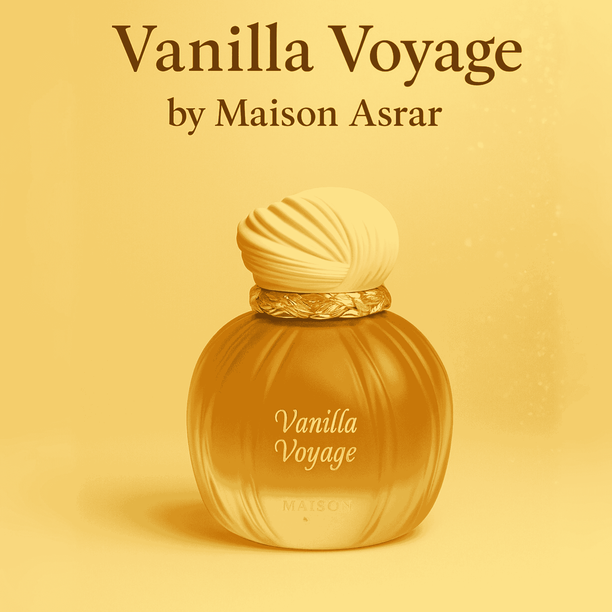 Vanilla Voyage perfume bottle with flavor notes on a beige background.
Discover Maison Asrar by Gulf Orchid Vanilla Voyage. A rich gourmand EDP with caramel, butter, honey & vanilla. Indulgent, sweet & cosy. Shop now at Nurabliss!