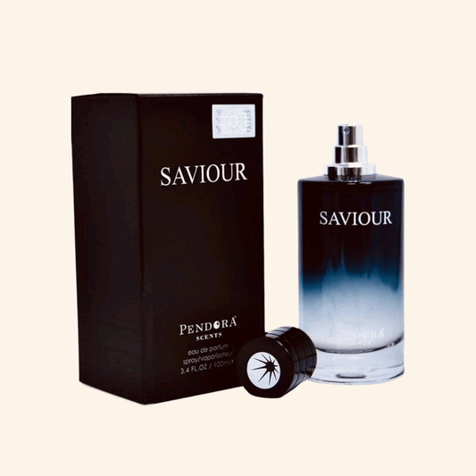 Discover Pendora scents Saviour by Paris Corner UK. A fresh, spicy men's EDP with pepper, bergamot, lavender & amber. A stunning Sauvage alternative. Shop now