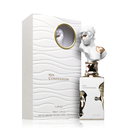 Her Confession is an enchanting fragrance with spicy cinnamon, floral jasmine, & sensual vanilla, perfect for evening wear & special occasions. Shop now!