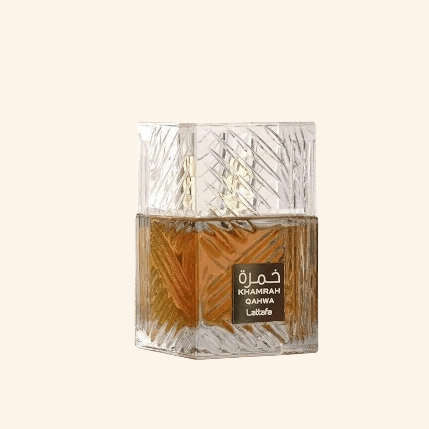 Shop now Lattafa Khamrah Qahwa. Addictive coffee twist on Khamrah! Blends coffee, spices, praline & vanilla. Inspired by Angels' Share DNA and Coffee.