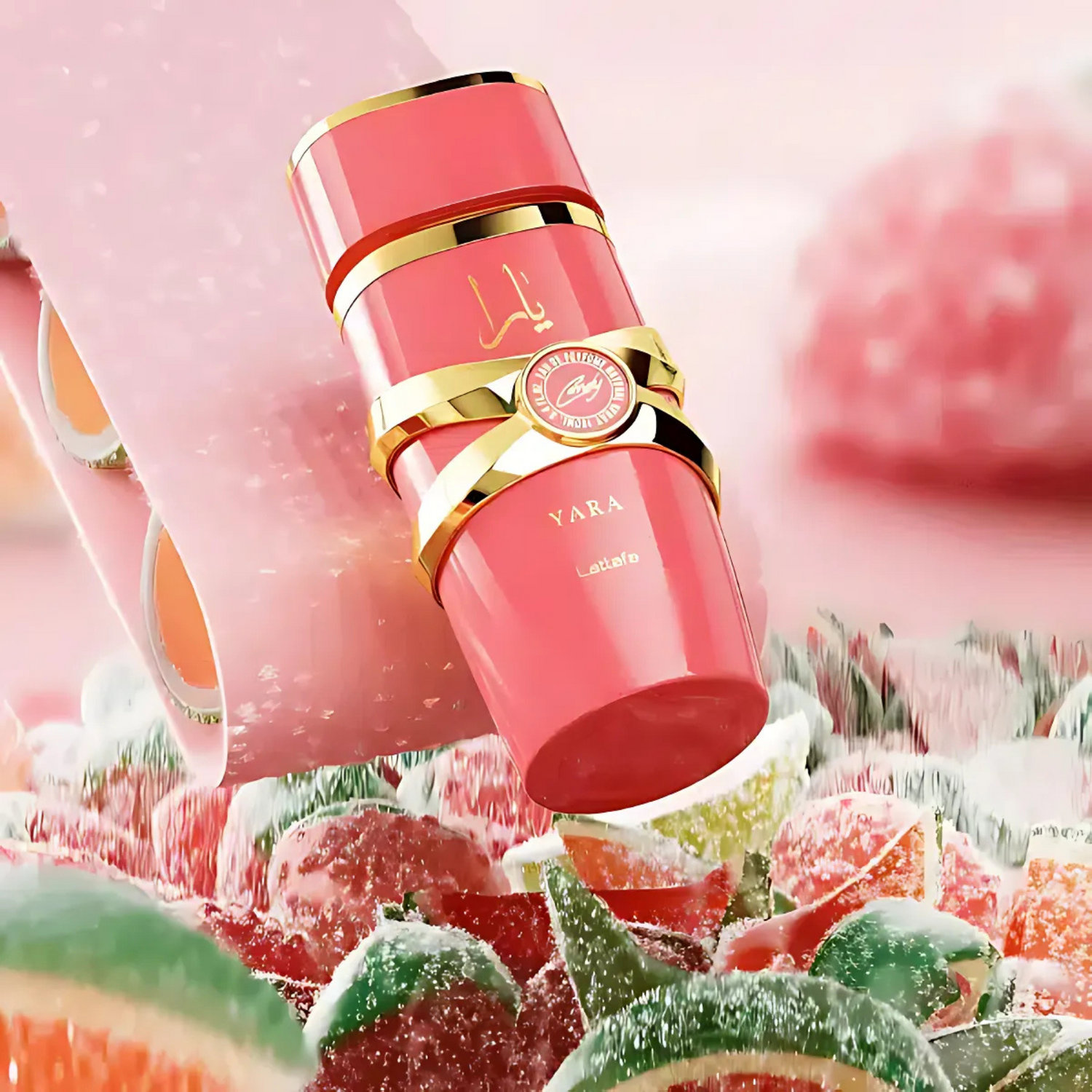 Discover Lattafa Yara Candy. Sweet fruity EDP with strawberry fizz candy, tangerine, vanilla. Fun, youthful scent for candy lovers. Candy Rock Sugar Shop now!