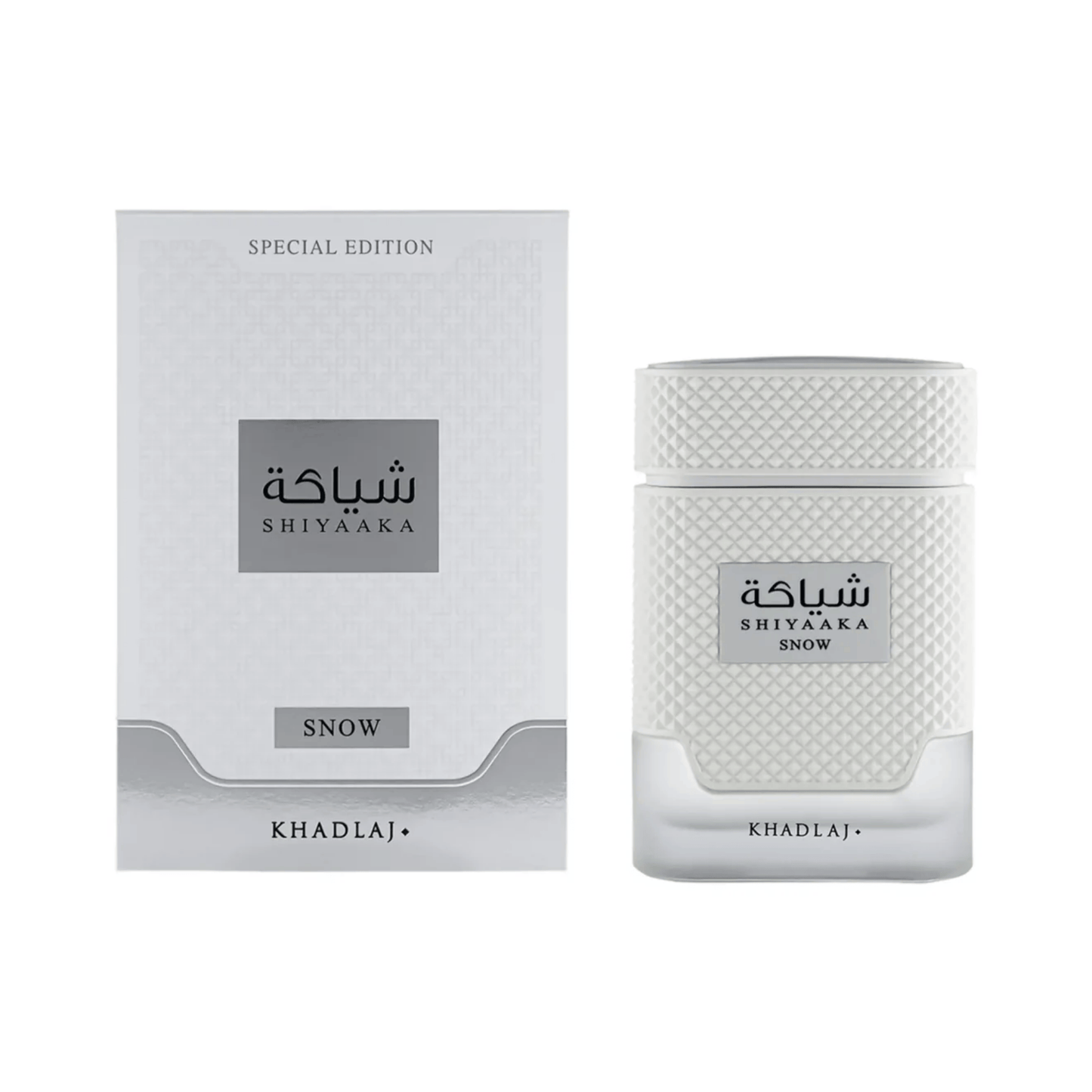 Discover Khadlaj Shiyaaka Snow UK. A fresh unisex EDP with citrus, neroli, pink pepper & vetiver. A stunning Meteore alternative. Shop now at Nura Bliss!