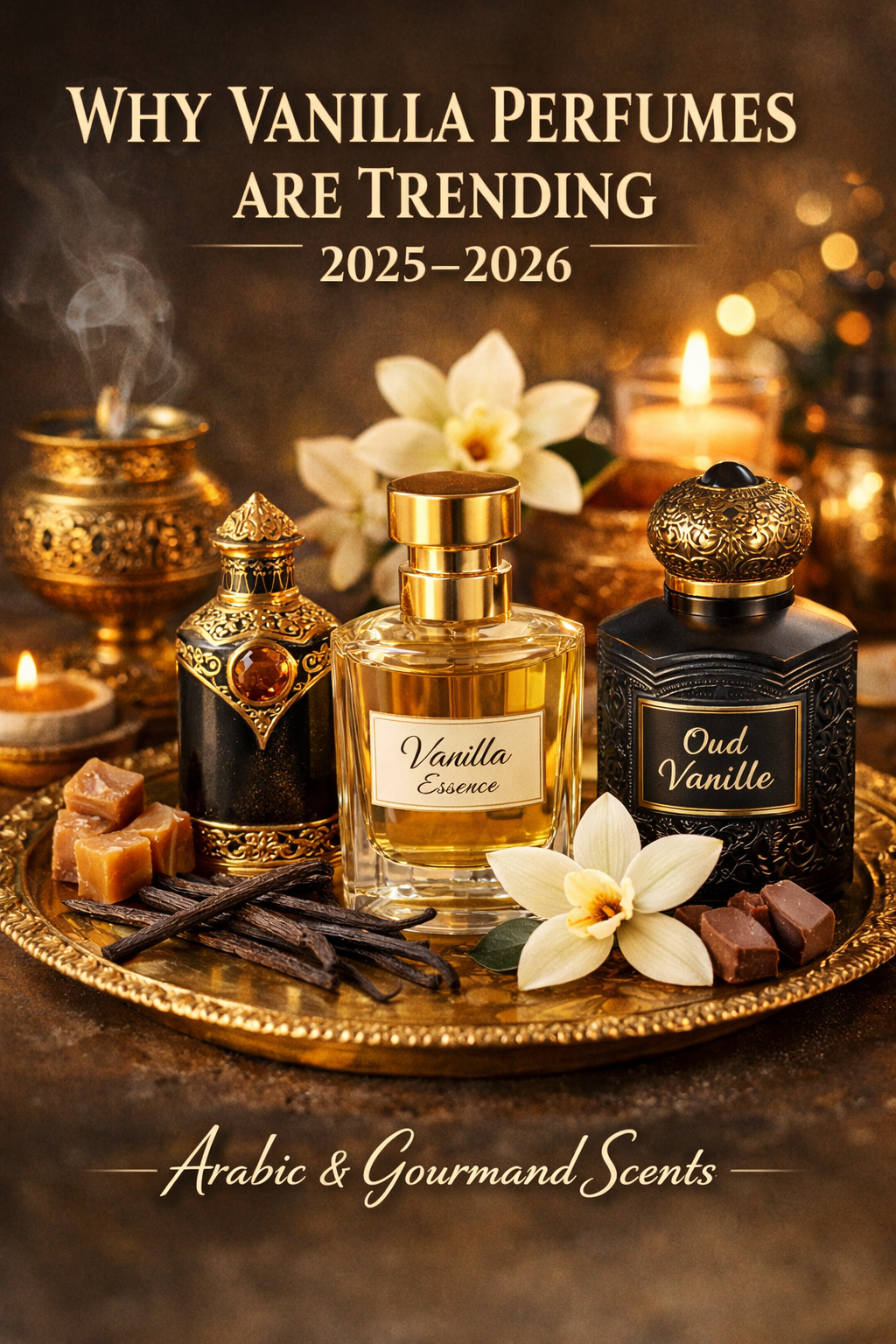 Discover why vanilla perfumes are trending in 2025–2026, featuring Arabic and gourmand scents loved for warmth, comfort, and long-lasting allure.