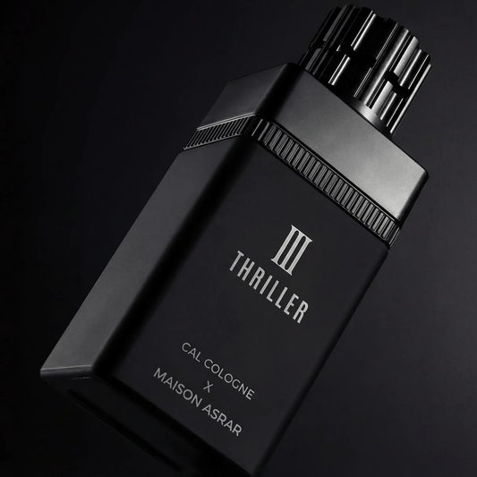 Maison Asrar Thriller III Review UK. A unisex fragrance created with Cal Cologne, inspired by YSL 6 Place Saint Sulpice. Notes, longevity, hype by Nura Bliss. 