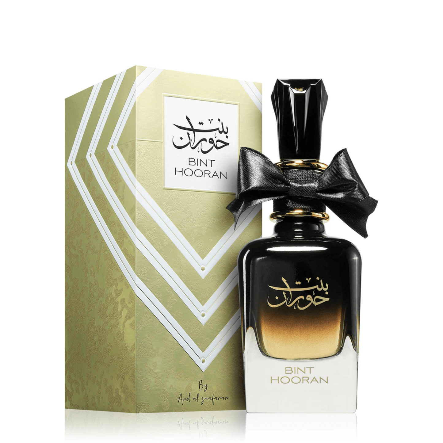 Discover Ard Al Zaafaran Bint Hooran. A rich women's fragrance featuring yuzu, blue lotus, and a warm tobacco-amber base. Sophisticated and deeply captivating.