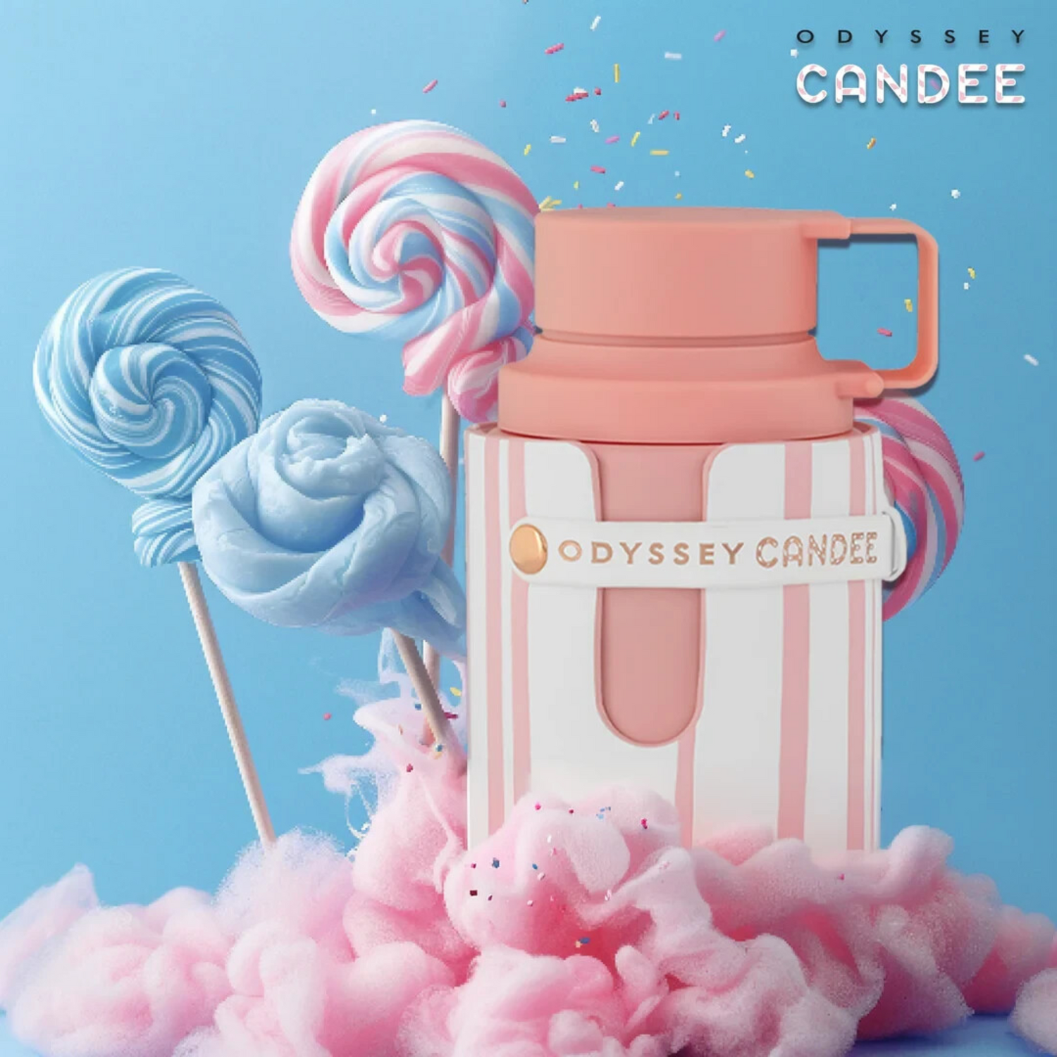 Discover Armaf Odyssey Candee Eau de Perfume for Women and Men UK. Potent fruity EDP with strawberry, raspberry, passionfruit & caramel. Shop now at Nurabliss!