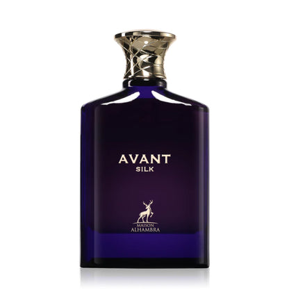 Shop Maison Alhambra Avant Silk 100ml EDP for Women. A refined blend of citrus, saffron, tuberose, patchouli, amber, vanilla, and cedarwood. Perfect for evenings.