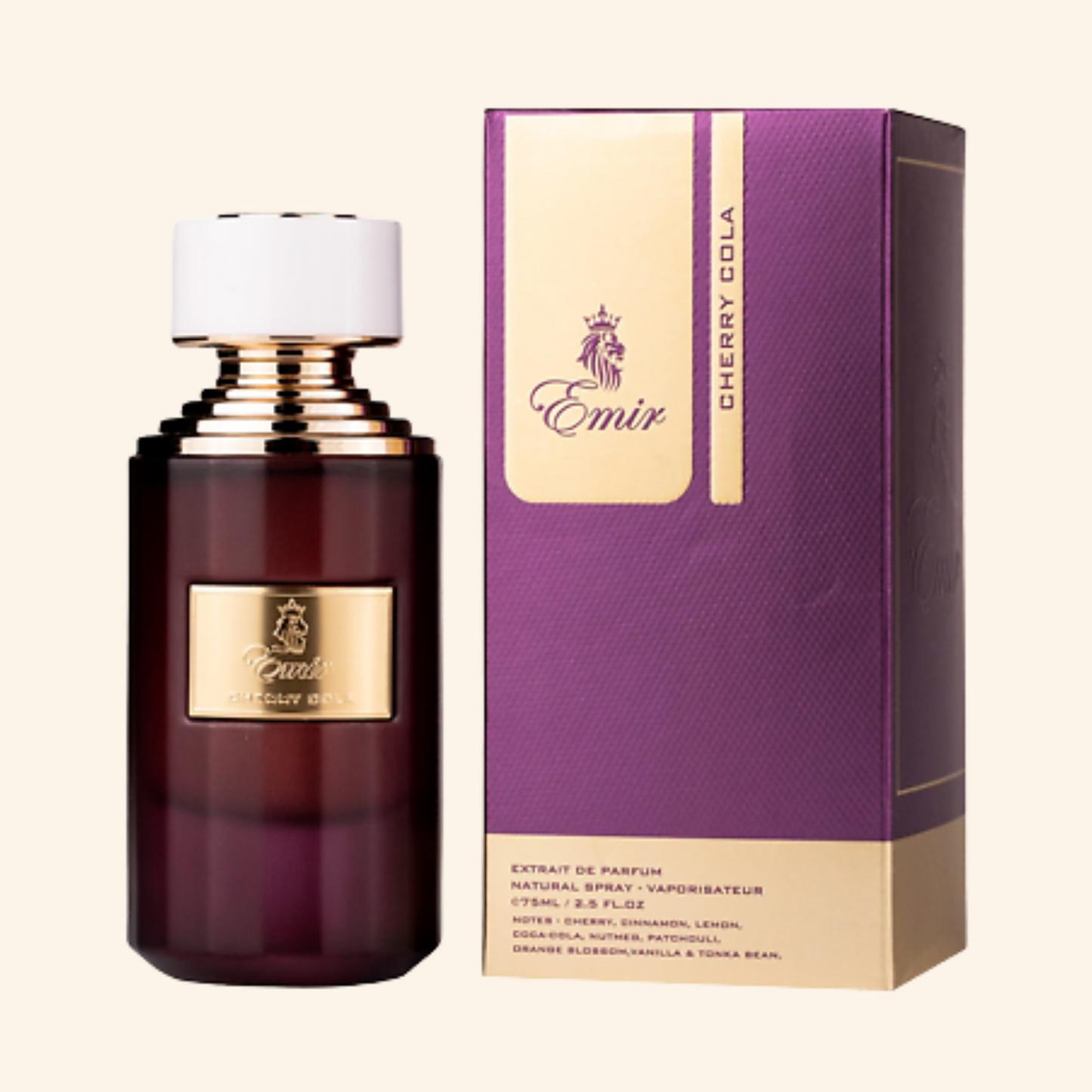 Discover Emir Cherry Cola UK. Unique unisex gourmand EDP with cherry, cola, cinnamon & tonka notes. A Mancera Tonka Cola alternative. Fizzy delight. Shop Now.