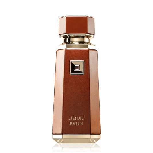 Shop French Avenue Liquid Brun Perfume for Men. A luxurious blend of cinnamon, bourbon vanilla, and smoky guaiac wood. Long-lasting, warm, and sophisticated.