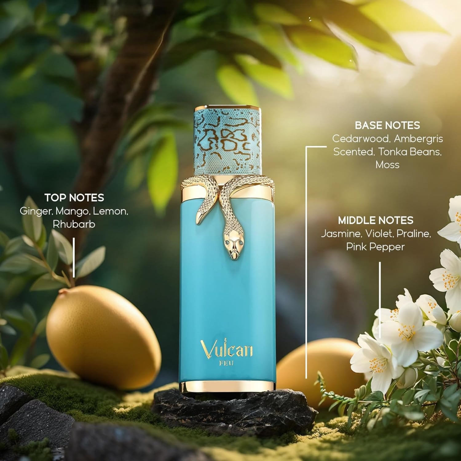 Shop French Avenue Vulcan Feu Perfume for Unisex. A fiery, tropical blend of juicy mango, ginger, and Gourmand Perfume. Long-lasting, exotic, and sophisticated.