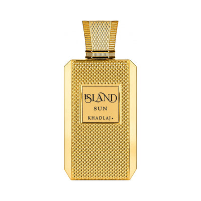 Shop Khadlaj Island Sun 100ml Extrait de Parfum. A high-concentration blend of juicy mango, coconut, pink pepper, tonka bean, and precious woods.