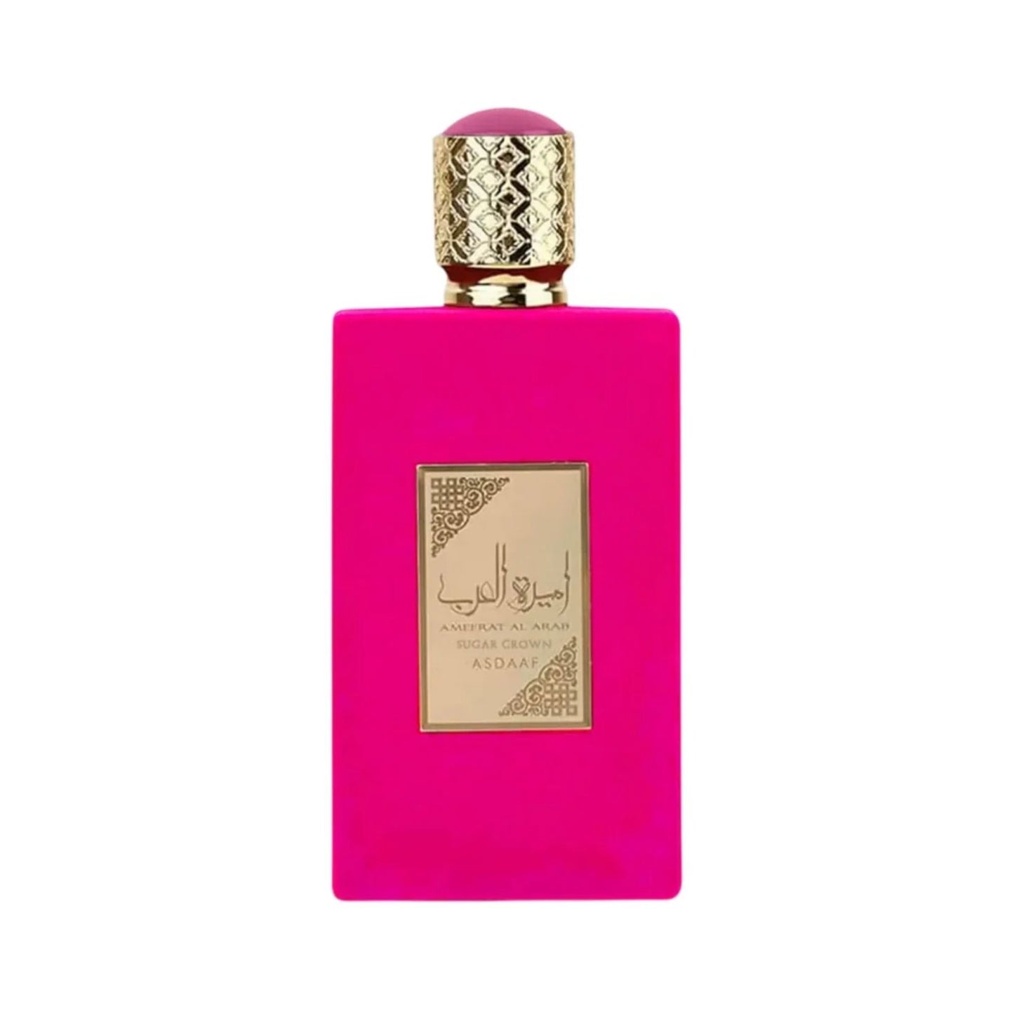Shop Asdaaf Ameerat Al Arab Sugar Crown. A sweet blend of juicy strawberry, lush white florals, and warm tonka amber. Long-lasting & enchanting.
