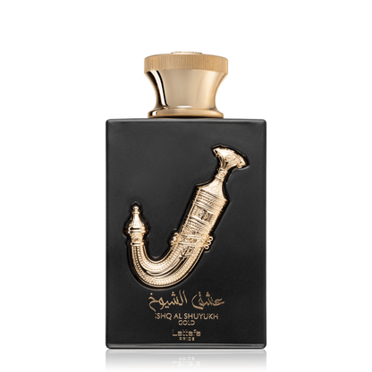 Discover Lattafa Pride Ishq Al Shuyukh Gold. A luxurious unisex fragrance featuring caramel, saffron, and suede leather. Deep, warm, and opulent. Shop now.
