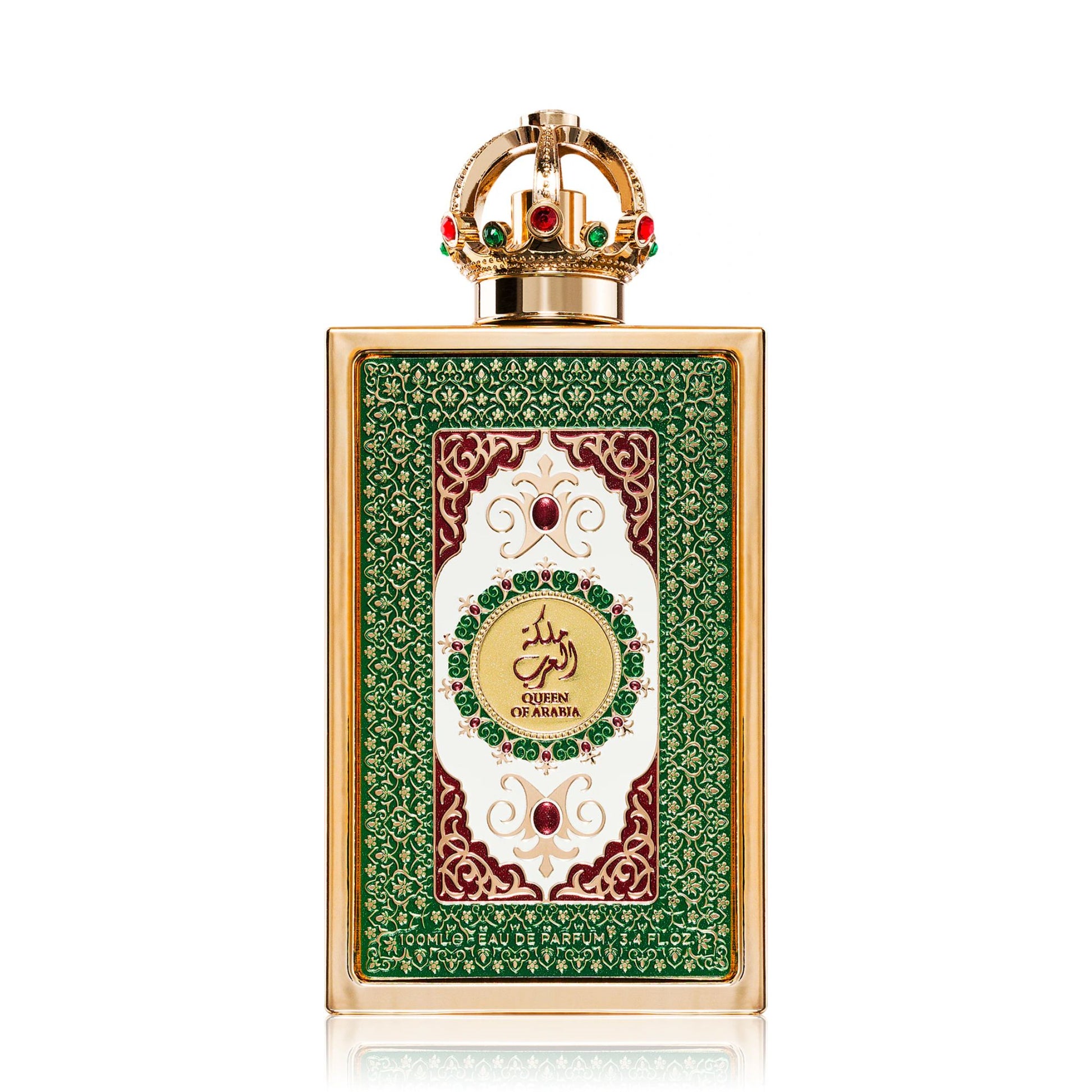 Shop Lattafa Queen of Arabia Perfume for Women. A majestic blend of ylang-ylang, white florals, and warm amber. Long-lasting, elegant, and  fragrance for her.
