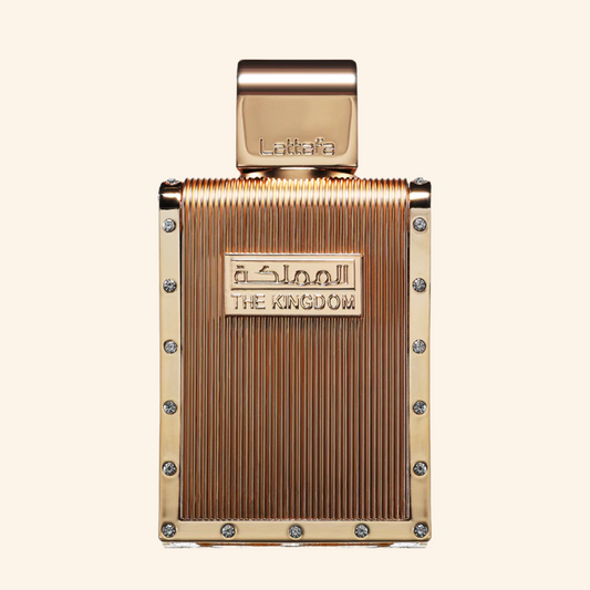 Discover Lattafa The Kingdom Eau De Perfume for Men. Aromatic EDP with tobacco, vanilla & warm resins. A smooth Le Male Elixir alternative for men. Shop now