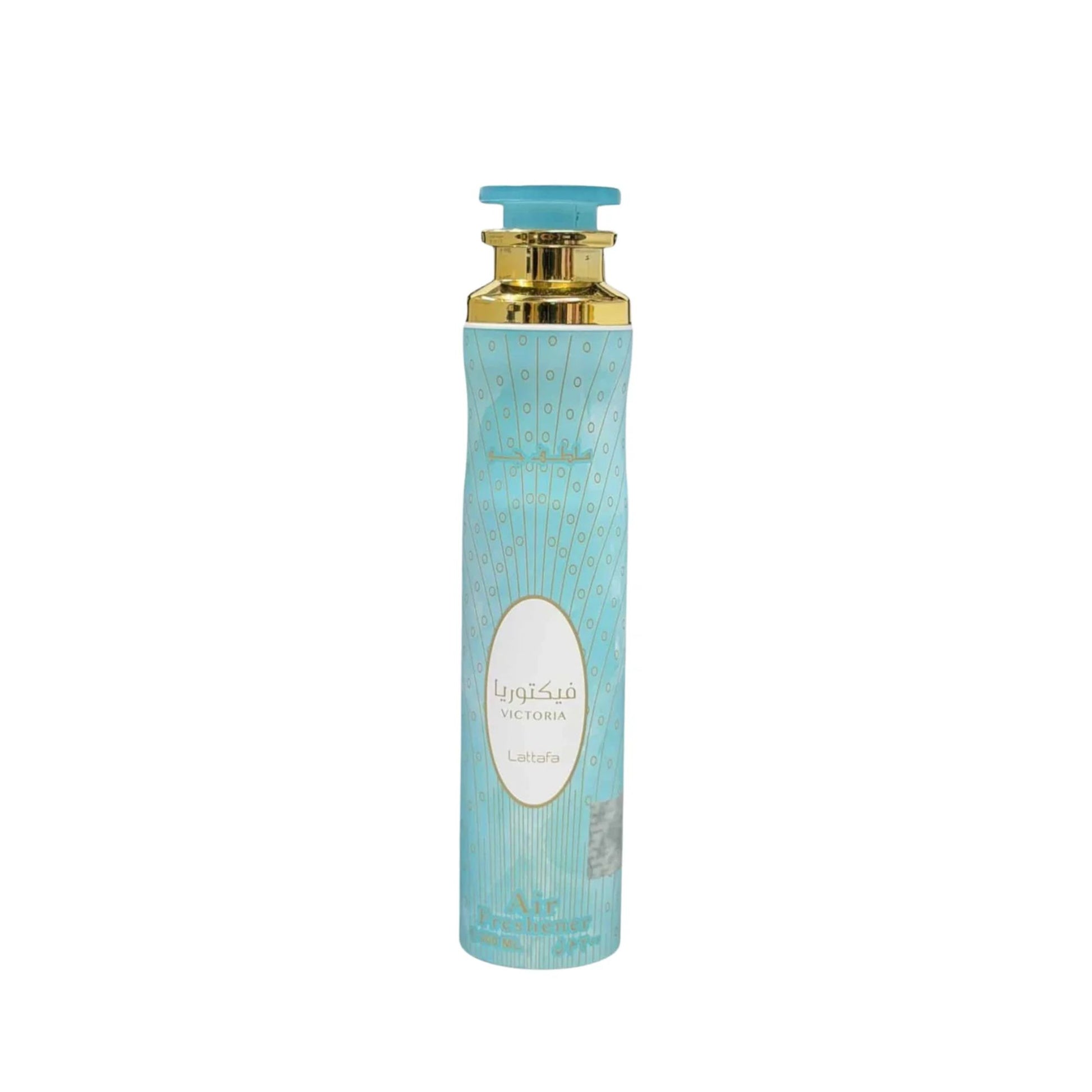 Transform your home with Lattafa Victoria Air Freshener 300ml. A luxurious, sweet room spray blending candied citrus, orange blossom, warm liquor, and vanilla.