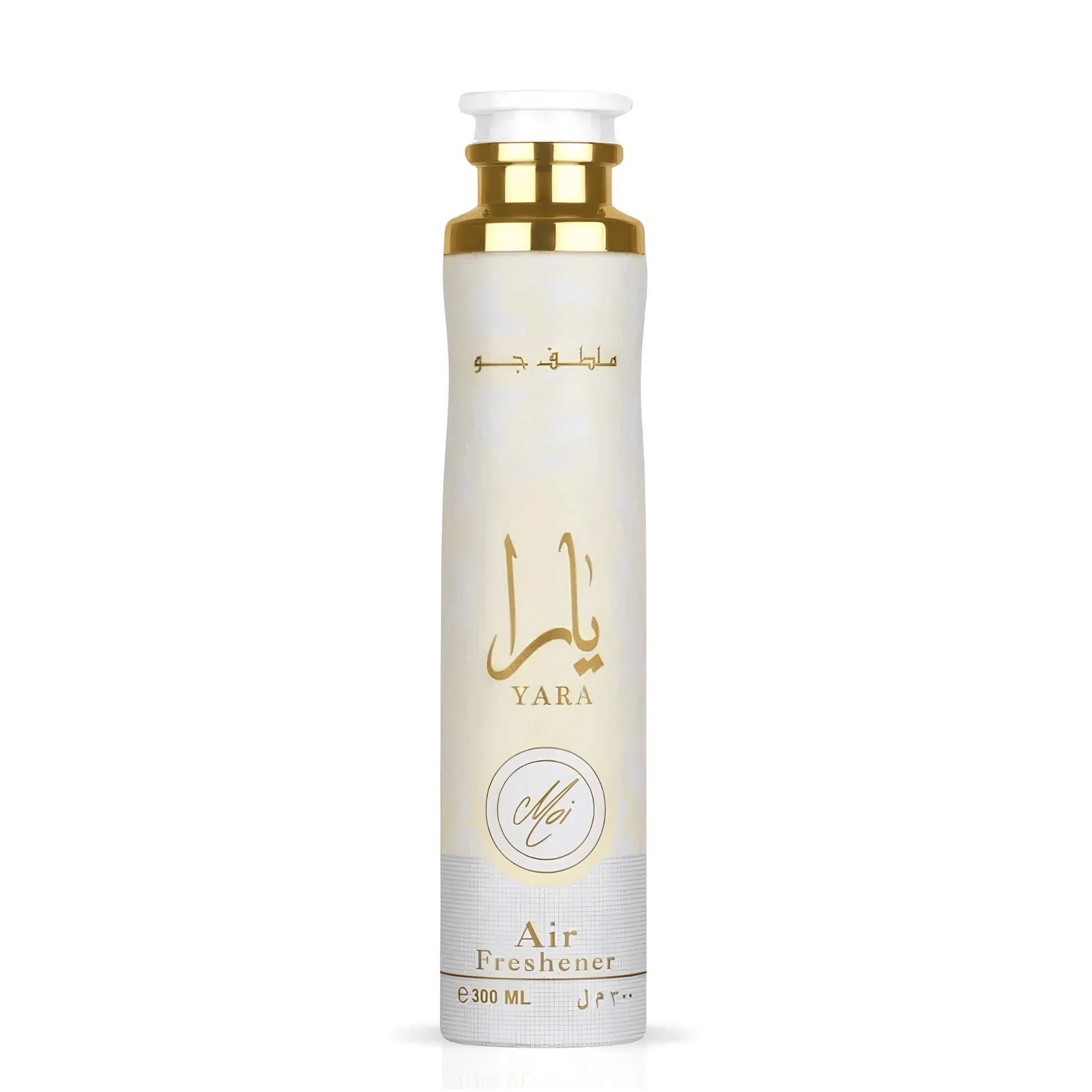 Infuse your space with Lattafa Yara Moi Air Freshener. A premium ambient mist featuring juicy peach, rich caramel, and warm sandalwood. Long-lasting luxury.