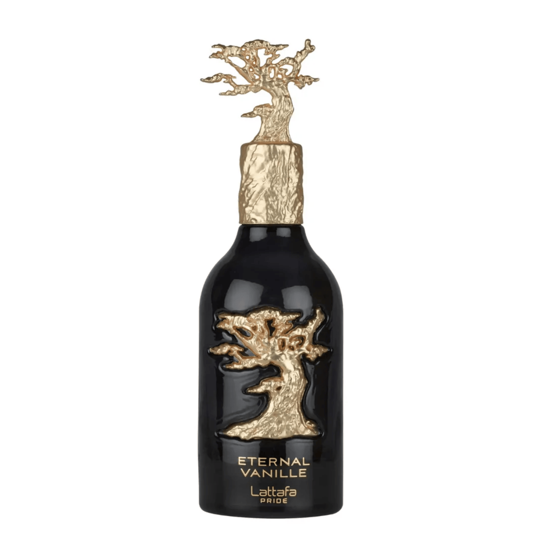 Discover Lattafa Eternal Vanille. A dark, sophisticated unisex scent featuring vanilla caviar, blackberry, and smoky woods. Long-lasting luxury in a bottle.