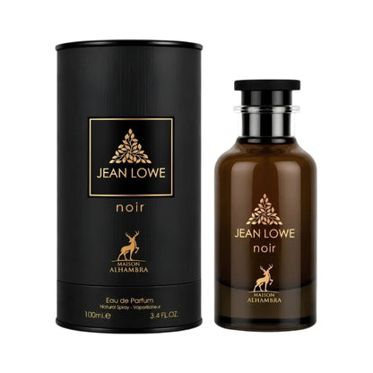 Shop Maison Alhambra Jean Lowe Noir 100ml EDP for Men. A dark, magnetic blend of smoked agarwood, incense, raspberry, rose, saffron, and amber.