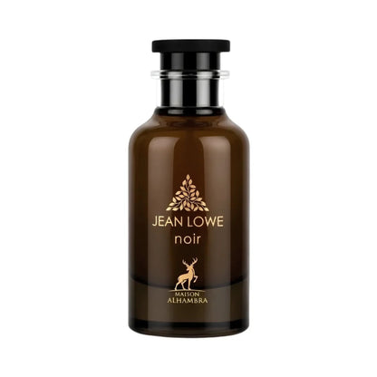 Shop Maison Alhambra Jean Lowe Noir 100ml EDP for Men. A dark, magnetic blend of smoked agarwood, incense, raspberry, rose, saffron, and amber.