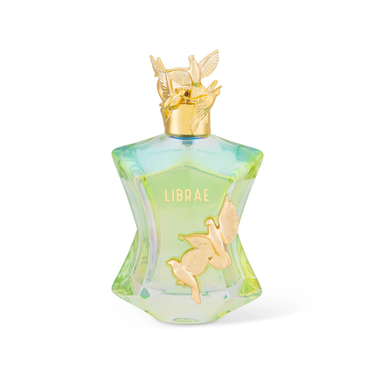 Discover Maison Asrar Librae, a sophisticated unisex blend of aromatic spices, powdery florals, and earthy moss. A long-lasting, balanced scent for any occasion.