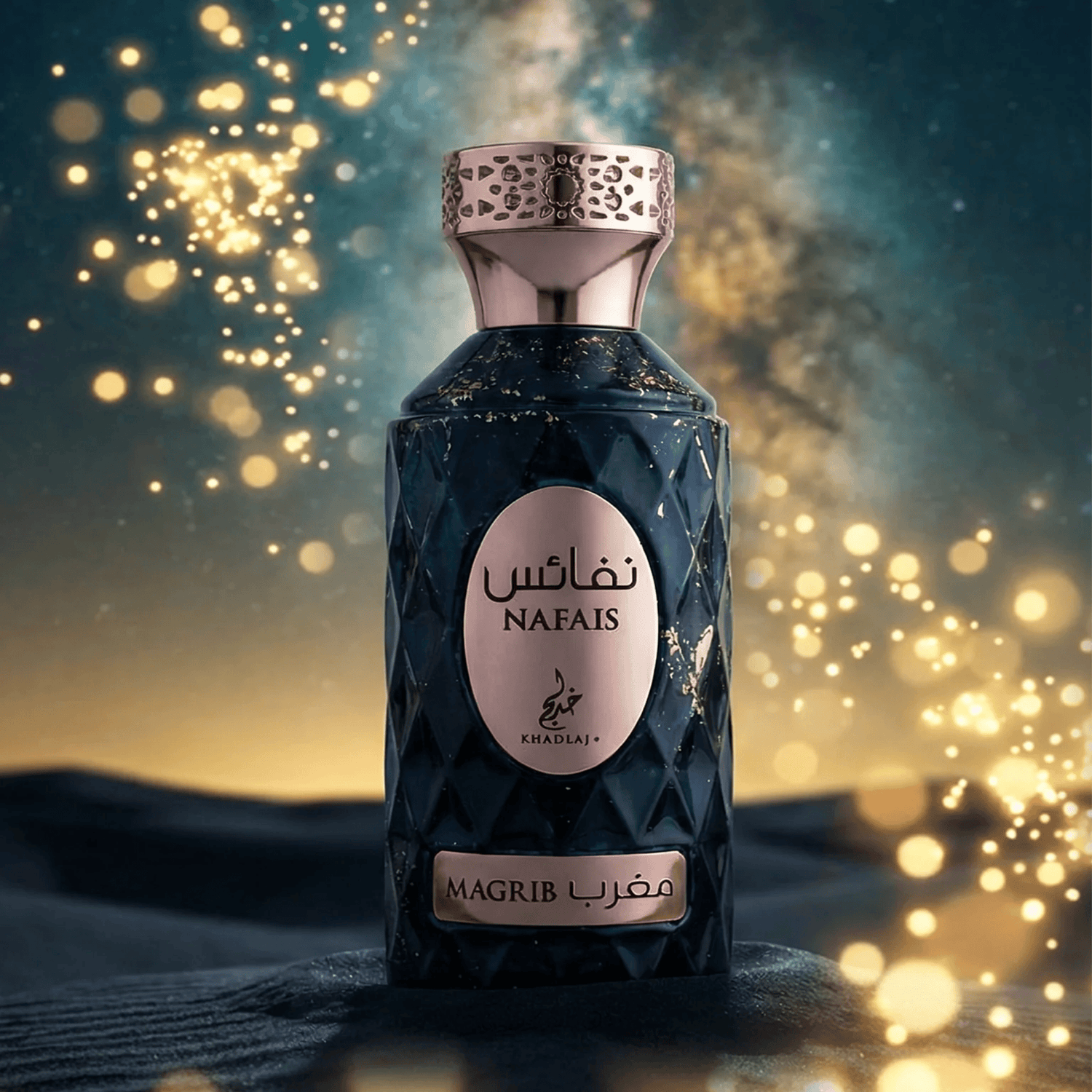 Experience the crisp energy of Khadlaj Nafais Sharq. A vibrant blend of yuzu, sparkling aldehydes, and tropical fruits. The ultimate clean, airy fragrance for the UK.