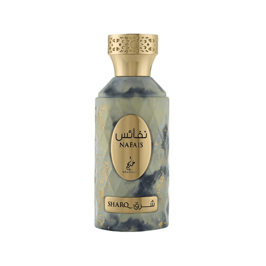 Discover Khadlaj Nafais Sharq UK. A creamy fruity-floral EDP with apricot, pear, freesia & Bourbon vanilla. Soft, elegant & charming. Spring Perfume Shop now!