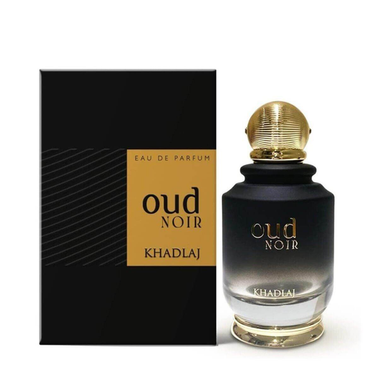 Discover Khadlaj Oud Noir UK. A sophisticated men's EDP with lychee, Turkish rose, incense & agarwood. A stunning Delina Exclusif-style for men. Shop now!