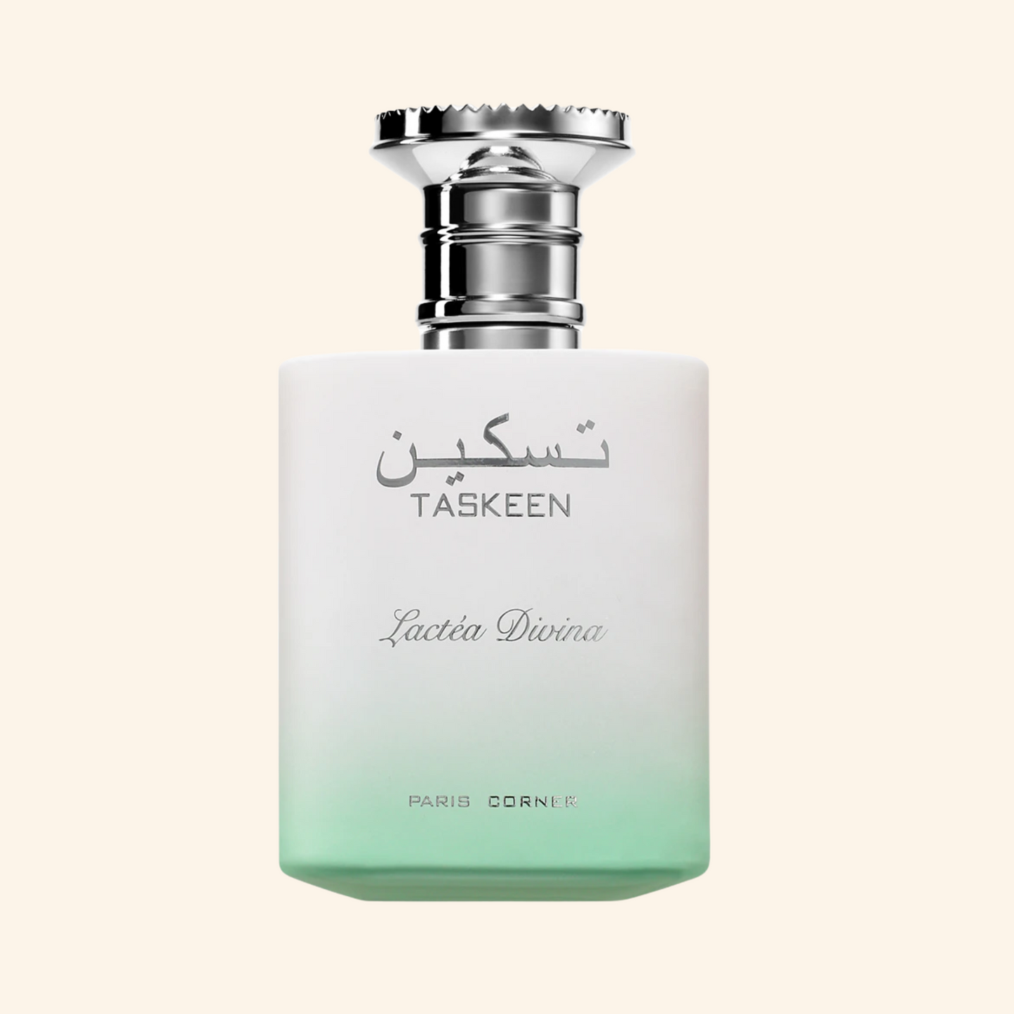 Discover Paris Corner Taskeen Lactea Divina. Creamy milky floral EDP with tuberose, vanilla & cocoa. A divine Blanche Bete inspired vibe. Shop now at Nura bliss