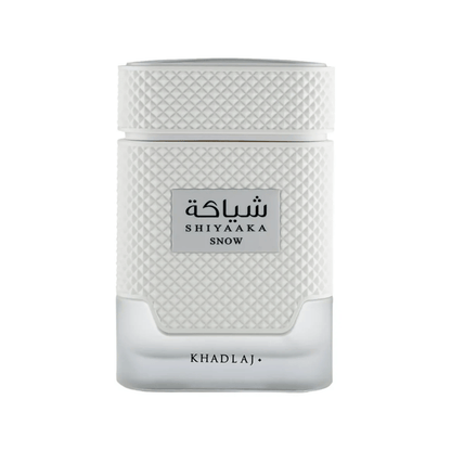 Discover Khadlaj Shiyaaka Snow UK. A fresh unisex EDP with citrus, neroli, pink pepper & vetiver. A stunning Meteore alternative. Shop now at Nura Bliss!