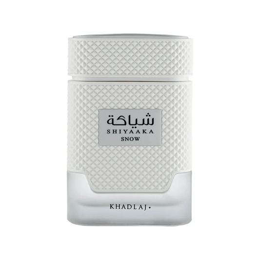 Discover Khadlaj Shiyaaka Snow UK. A fresh unisex EDP with citrus, neroli, pink pepper & vetiver. A stunning Meteore alternative. Shop now at Nura Bliss!