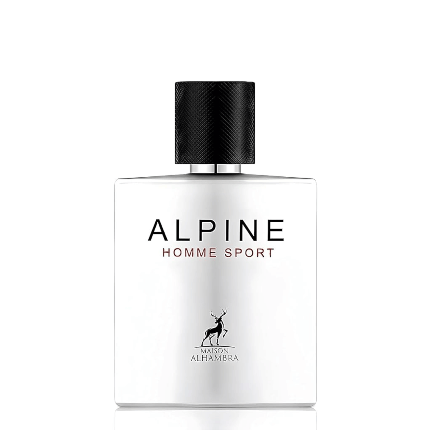 Shop Maison Alhambra Alpine Homme Sport for men. A powerful, refreshing blend of mint, mandarin, cedar, and smooth tonka bean. Perfect daily signature.